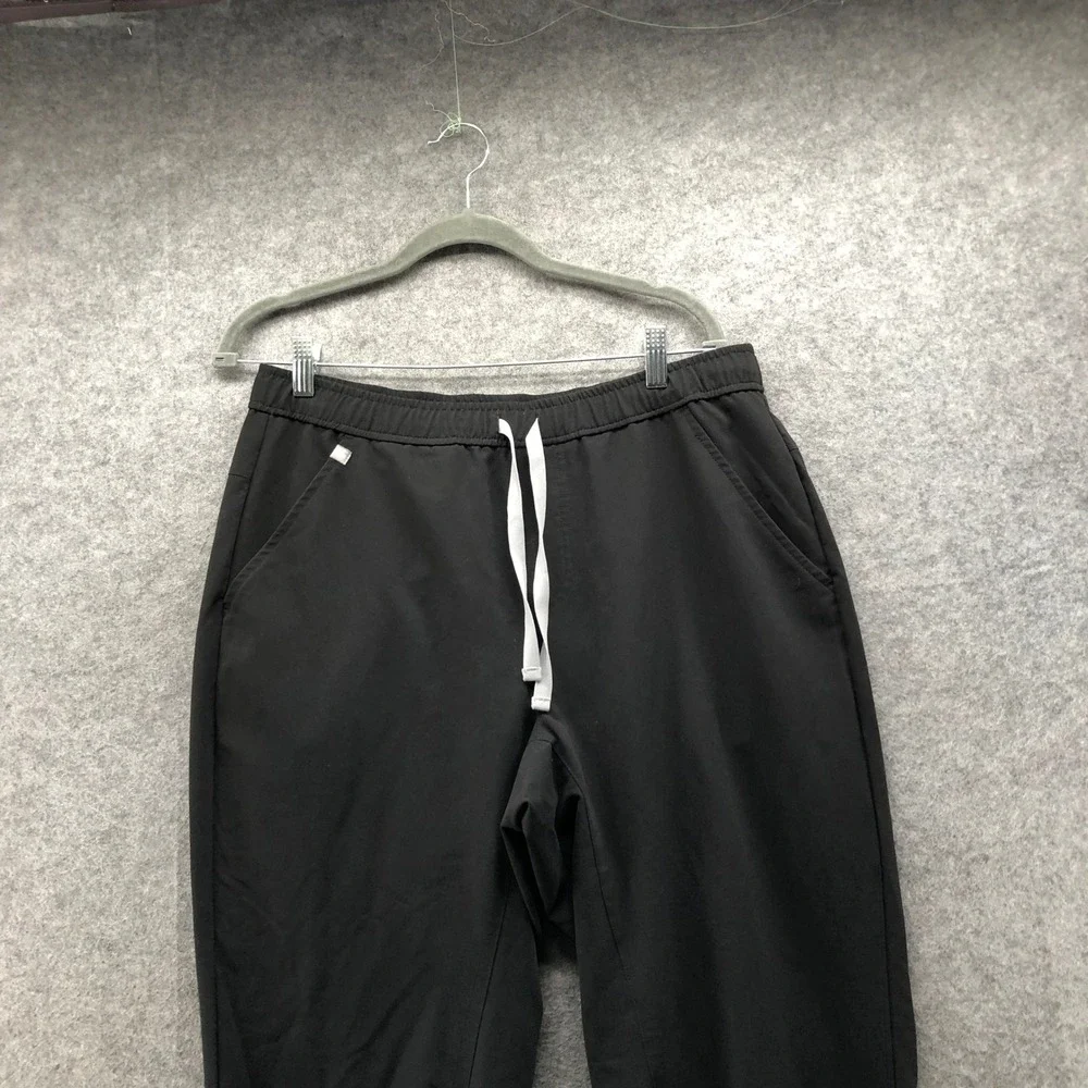 FIGS Tansen Jogger Scrub Pants Mens Large Black Stretch Comfort L
